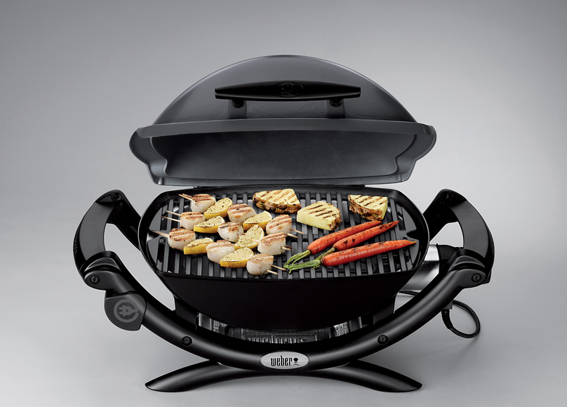 Lot de 2 grilles en Fonte émaillée pour barbecue Q1400 et Grille de cuisson barbecue gaz OutdoorChef 48 cm fonte